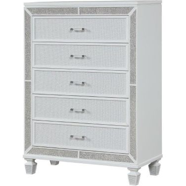 Crystal Chest Made With Wood Finished In White