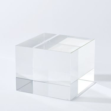 Crystal Cube Riser In Clear
