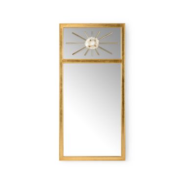 Crystal Trumeau Mirror In Gold