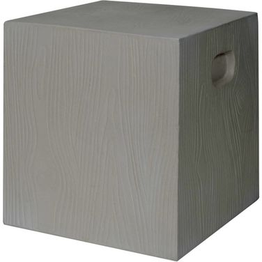 Cube Ivory Concrete Accent Table