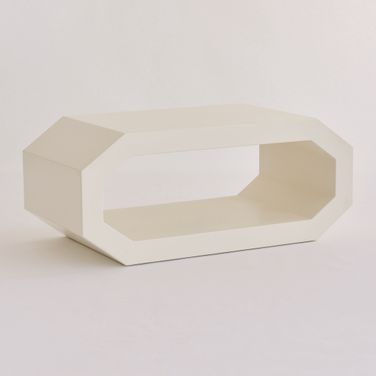 Cubist Coffee Table In White
