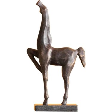 Cubist Horse In Brown