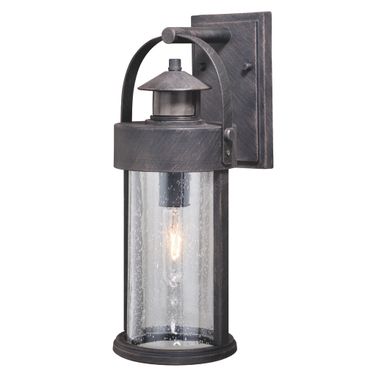 Cumberland Motion Sensor Dusk to Dawn Outdoor Wall Light In Rust Iron
