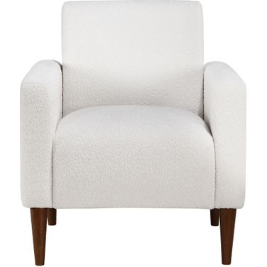 Cumulus Modern Arm Chair In Milky White