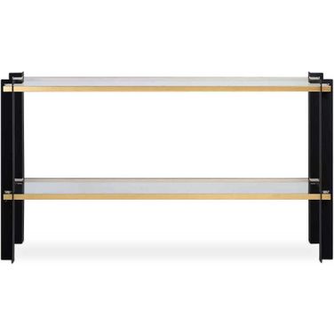 Cunene Contemporary Console Table In Black and Gold