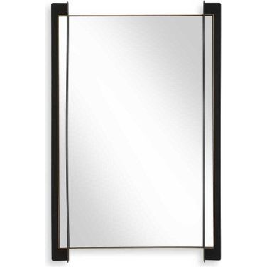 Cunene Industrial Wall Mirror In Black