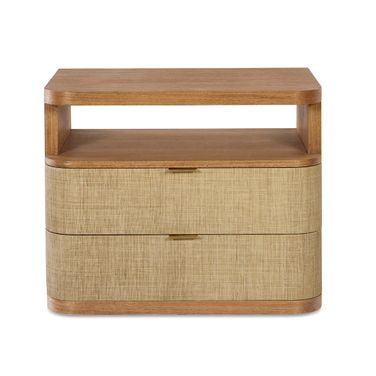 Curate Cruz Two Drawer Large Nightstand In Brown