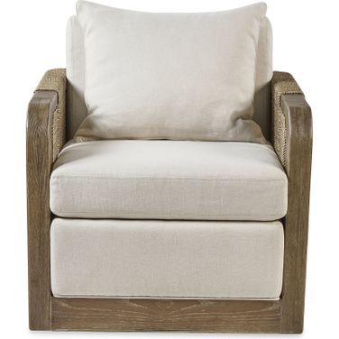 Curate Tessuto Swivel Lounge Chair In Triza