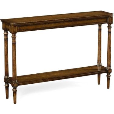 Curated Country Living Style Narrow Walnut Console