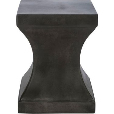 Curby Dark Gray Concrete Accent Table