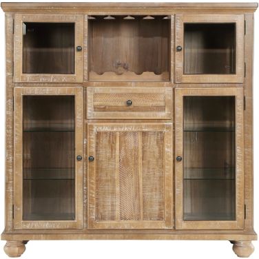 Weatherford Curio In Brown and Natural
