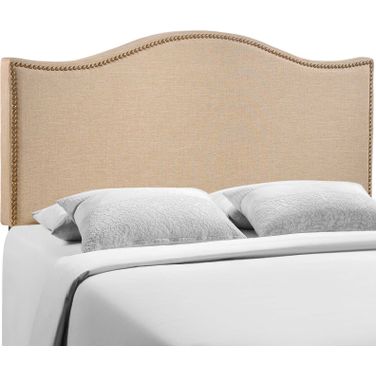 Curl Cafe Queen Nailhead Upholstered Headboard MOD-5206-CAF