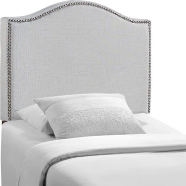 Curl Sky Gray Twin Nailhead Upholstered Headboard MOD-5209-GRY