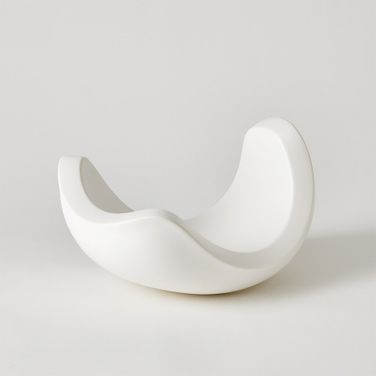 Curl Small Bowl In Matte White