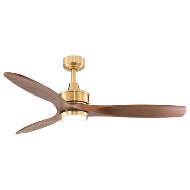 Curtiss 52 Inch Ceiling Fan In Satin Brass