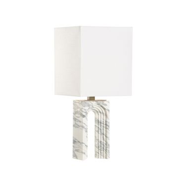 Curvature Lamp In White and Cream