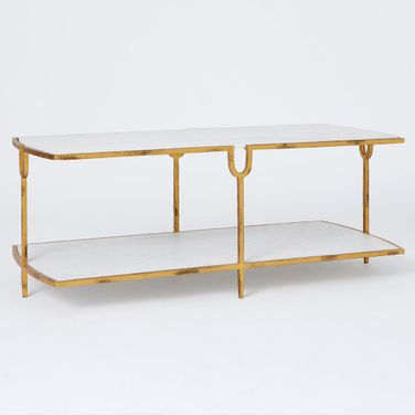 Curve Cocktail Table In Gold