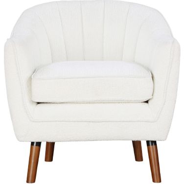 Cutler Accent Chair In White