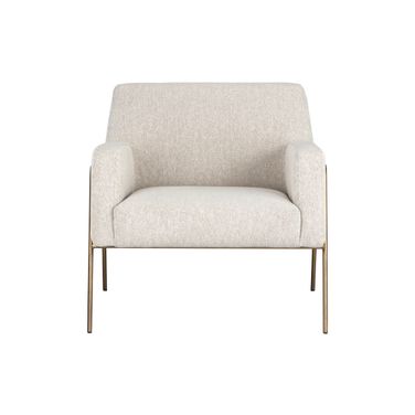 Cybil Lounge Chair In Dove Cream