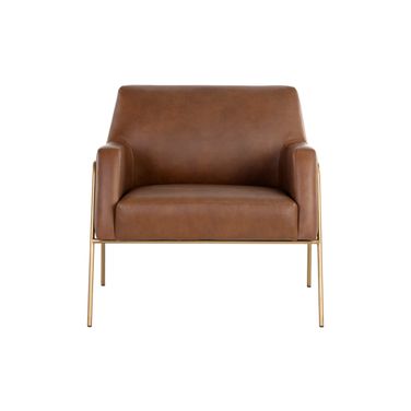 Cybil Lounge Chair In Vintage Caramel