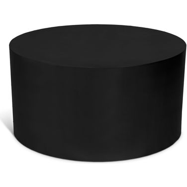 Cylinder Coffee Table In Matte Black
