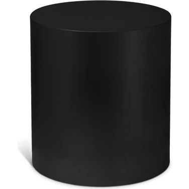 Cylinder End Table In Matte Black