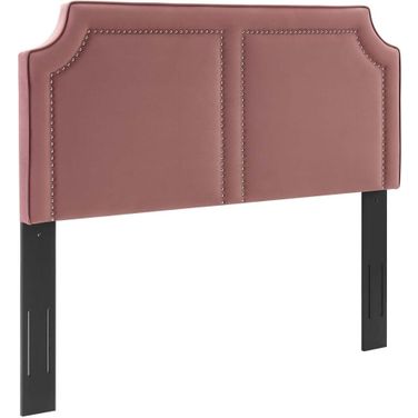 Cynthia Performance Velvet King/California King Headboard In Dusty Rose