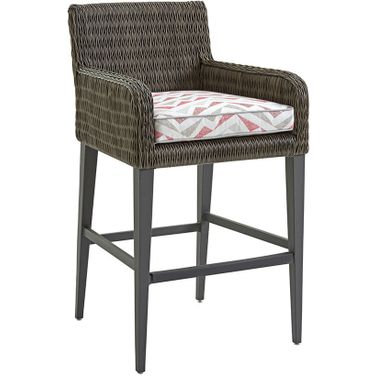 Cypress Point Ocean Terrace Bar Stool In Driftwood