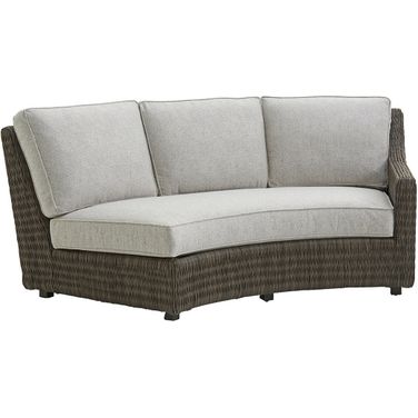 Cypress Point Ocean Terrace Curved Sectional Armless Sofa 01-3900-82R-41