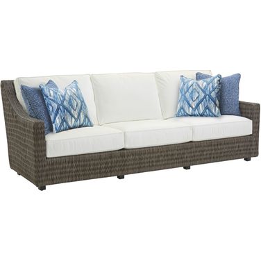 Cypress Point Ocean Terrace Long Sofa In Driftwood