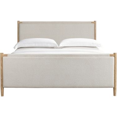 Cypress Upholstered Polyester Fabric Modern Design and Luxurious Comfort King Bed In Grey