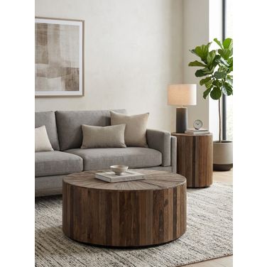 Cyrano Occasional Table Set In Natural Elm