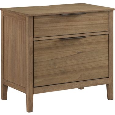 Cyrus 2 Drawer Nightstand In Almond Bisque