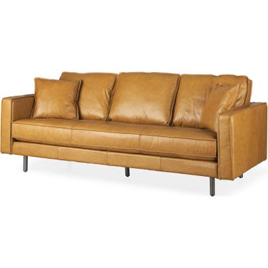 D'Arcy Leather Sofa In Tan
