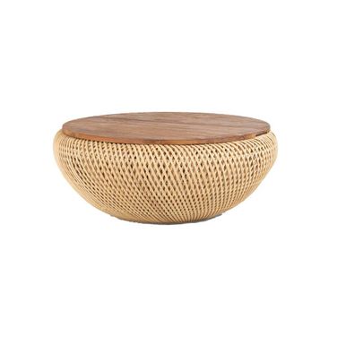 D-Bodhi Wave Coffee Table In Natural and Gold