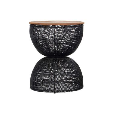 D-Bodhi Wave Side Table In Natural and Black
