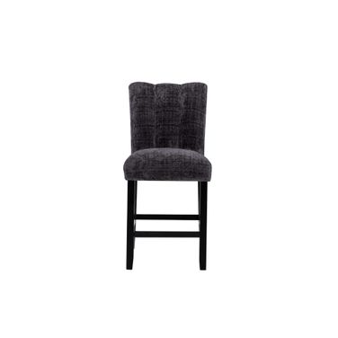 D06 Bar Stool Set of 2 In Dark Grey