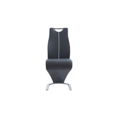 D4127 Dining Chair In Dark Grey and White