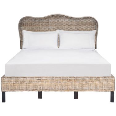 Daejon Rattan Queen Bed in Espresso