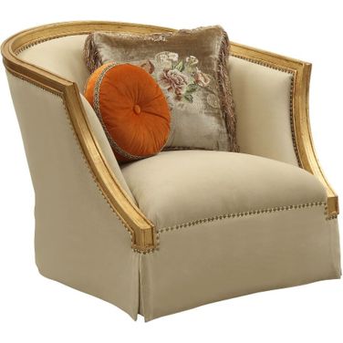 Daesha Antique Gold Chair