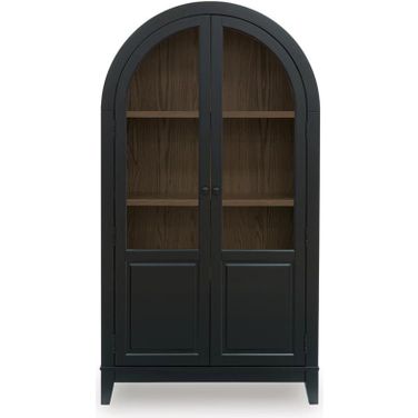 Dagandale Accent Cabinet In Black and Natural
