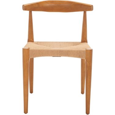 Dagney Woven Dining Chair in Walnut