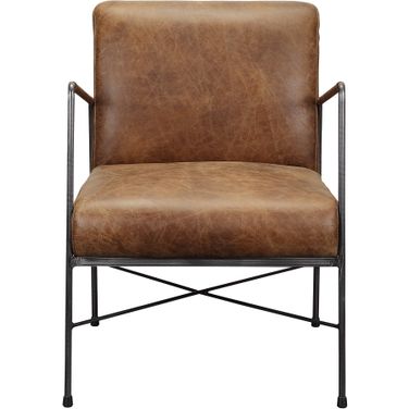 Dagwood Cappuccino Leather Arm Chair