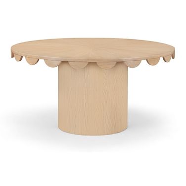Dahlia 60 Inch Oak Veneer Dining Table In Natural