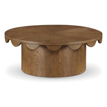 Dahlia Oak Veneer Coffee Table In Brown