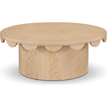 Dahlia Oak Veneer Coffee Table In Natural