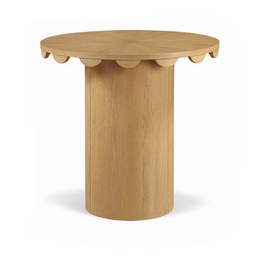 Dahlia Solid Wood and Cane Counter Height Table In Natural