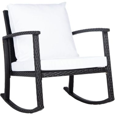 Daire Rocking Chair in Black and White