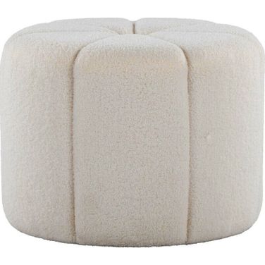 Daisy Ottoman In White