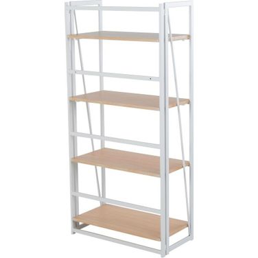 Dakota Bookcase In Natural and White